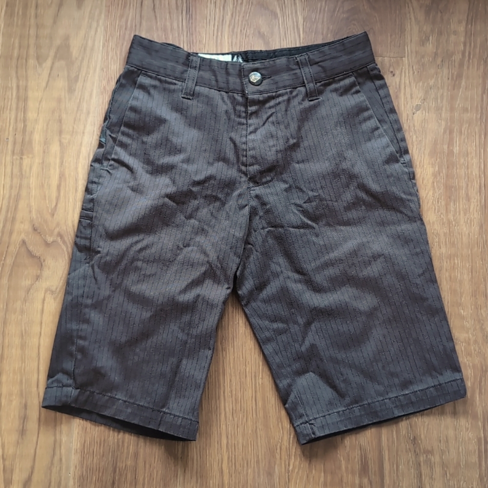 Volcom Frickin Chino Shorts pinstripe - youth 8 / 24 waist